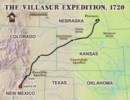 This is the best estimate that scholars have devised for the route of Villasur’s army