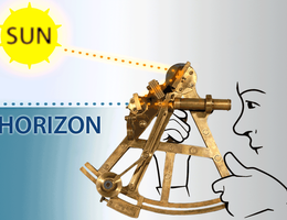 Using a sextant