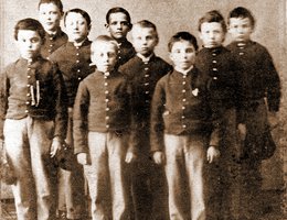 Students at the White Hall Soldiers’ Orphan School, circa 1867