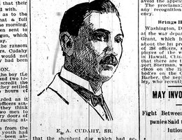 E.A. Cudahy, Sr., circa 1900; From the Omaha World Herald, February 17, 1906, page 1