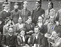 Norris’ class at Indiana State Normal School in Valparaiso, Indiana. George is in the middle row, third from the right.