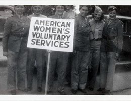 Members of the American Women’s Voluntary Services (AWVS) at a Parade in Nebraska