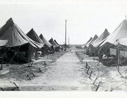 The housing conditions at the air base at Harvard, Nebraska were not the most luxurious