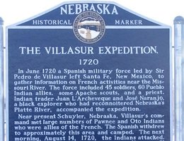 Villasur marker in Pawnee Park, Columbus, Platte County, Nebraska