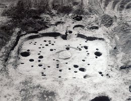 Complete house floor at Crow Creek Massacre site, South Dakota