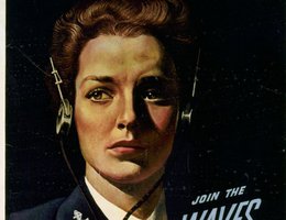 World War II U.S. Recruiting Poster by John Falter: "It's a Woman's War Too! Join the Waves"