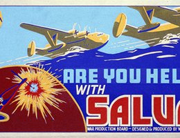 Poster promoting salvage to help the war effort