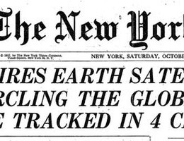 "New York Times" reports Sputnik’s Launch, October 4, 1957