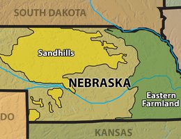 The Nebraska Sandhills appealed to corporations more than eastern farmland area