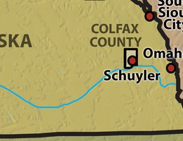Schuyler in Colfax County, Nebraska