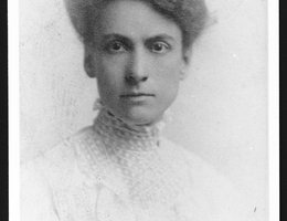 Grace Abbott, a teacher at Grand Island High School, Grand Island, Nebraska ca. 1900