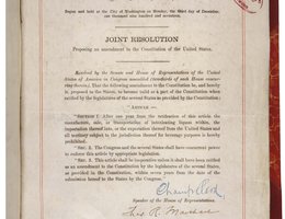 Ratification 18th Amendment
