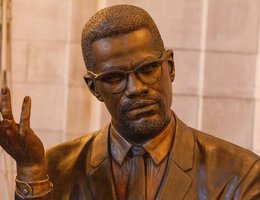 Nebraska Hall of Fame Bust of Malcolm X by Nathan Murray