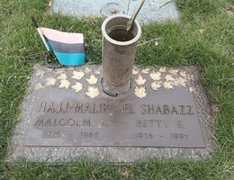Grave of el-Hajj Malik el-Shabazz and his wife Betty Shabazz