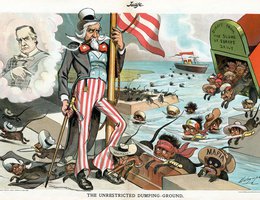 This 1903 cartoon depicts some of the suspicions and prejudices faced by Eastern European immigrants during the Progressive Era.