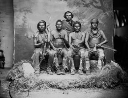 Pawnee Scouts; Photo by William Henry Jackson, circa 1868-1871
