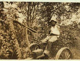 Beginning in 1908, photojournalist Lewis Hine captured thousands of photos of child labor across the U.S. for the National Child Labor Committee. This photo shows 12-year-old Clinton Stewart, who lost his hand to a mowing machine.