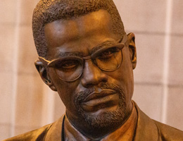 Malcolm X Bust by Nathan Murray