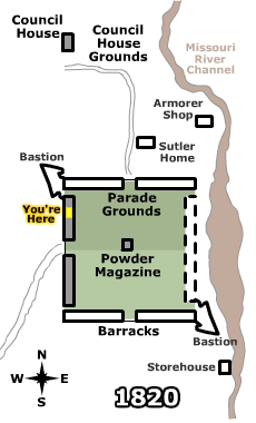 Map North Barracks